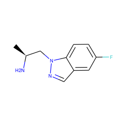 C[C@H](N)Cn1ncc2cc(F)ccc21 ZINC000029124828