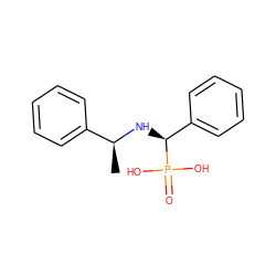 C[C@H](N[C@@H](c1ccccc1)P(=O)(O)O)c1ccccc1 ZINC000040979974