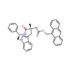 C[C@H](NC(=O)[C@@](C)(Cc1c[nH]c2ccccc12)NC(=O)OCc1c2ccccc2cc2ccccc12)c1ccccc1 ZINC000027520488