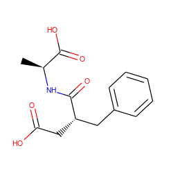 C[C@H](NC(=O)[C@@H](CC(=O)O)Cc1ccccc1)C(=O)O ZINC000026571123