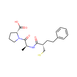 C[C@H](NC(=O)[C@@H](CS)CCc1ccccc1)C(=O)N1CCC[C@@H]1C(=O)O ZINC000029476515