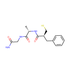 C[C@H](NC(=O)[C@@H](CS)Cc1ccccc1)C(=O)NCC(N)=O ZINC000029347350