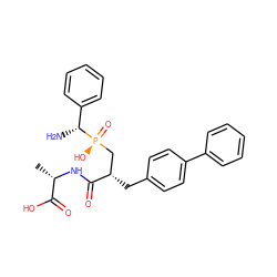 C[C@H](NC(=O)[C@@H](Cc1ccc(-c2ccccc2)cc1)C[P@](=O)(O)[C@H](N)c1ccccc1)C(=O)O ZINC000027100594