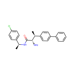 C[C@H](NC(=O)[C@@H](N)[C@@H](C)c1ccc(-c2ccccc2)cc1)c1ccc(Cl)cc1 ZINC000073222520