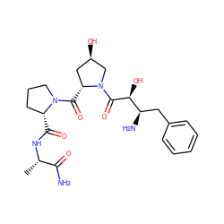 C[C@H](NC(=O)[C@@H]1CCCN1C(=O)[C@@H]1C[C@@H](O)CN1C(=O)[C@@H](O)[C@H](N)Cc1ccccc1)C(N)=O ZINC000013798359