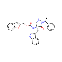 C[C@H](NC(=O)[C@](Cc1c[nH]c2ccccc12)(CN(C)C)NC(=O)OCc1cc2ccccc2o1)c1ccccc1 ZINC000003936113