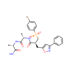 C[C@H](NC(=O)[C@H](C)NC(=O)[C@H](Cc1cc(-c2ccccc2)no1)C[P@](=O)(O)c1ccc(Br)cc1)C(N)=O ZINC000095595905