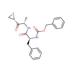 C[C@H](NC(=O)[C@H](Cc1ccccc1)NC(=O)OCc1ccccc1)C(=O)[C@@H]1CO1 ZINC000026716727