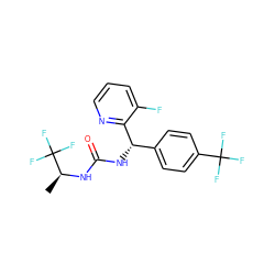 C[C@H](NC(=O)N[C@@H](c1ccc(C(F)(F)F)cc1)c1ncccc1F)C(F)(F)F ZINC000225150622