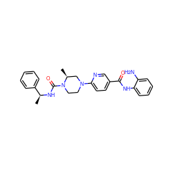 C[C@H](NC(=O)N1CCN(c2ccc(C(=O)Nc3ccccc3N)cn2)C[C@@H]1C)c1ccccc1 ZINC000028824502