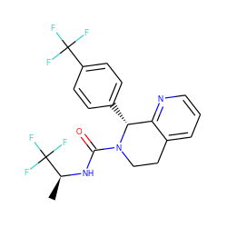 C[C@H](NC(=O)N1CCc2cccnc2[C@H]1c1ccc(C(F)(F)F)cc1)C(F)(F)F ZINC000169311928