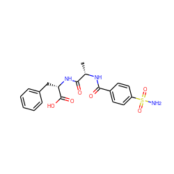 C[C@H](NC(=O)c1ccc(S(N)(=O)=O)cc1)C(=O)N[C@@H](Cc1ccccc1)C(=O)O ZINC000029475699