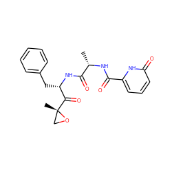 C[C@H](NC(=O)c1cccc(=O)[nH]1)C(=O)N[C@@H](Cc1ccccc1)C(=O)[C@@]1(C)CO1 ZINC001772650611