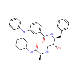 C[C@H](NC[C@@H](O)[C@H](Cc1ccccc1)NC(=O)c1cccc(Nc2ccccc2)c1)C(=O)NC1CCCCC1 ZINC000058538259