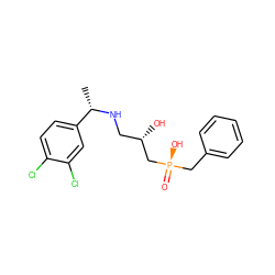 C[C@H](NC[C@H](O)C[P@](=O)(O)Cc1ccccc1)c1ccc(Cl)c(Cl)c1 ZINC000031393671