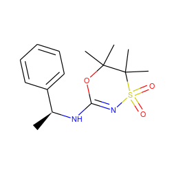 C[C@H](NC1=NS(=O)(=O)C(C)(C)C(C)(C)O1)c1ccccc1 ZINC000096273932