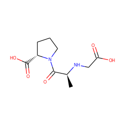 C[C@H](NCC(=O)O)C(=O)N1CCC[C@H]1C(=O)O ZINC000013599892