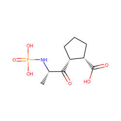 C[C@H](NP(=O)(O)O)C(=O)[C@@H]1CCC[C@@H]1C(=O)O ZINC000026936275