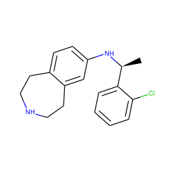 C[C@H](Nc1ccc2c(c1)CCNCC2)c1ccccc1Cl ZINC000220446968