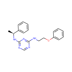 C[C@H](Nc1ncnc(NCCOc2ccccc2)n1)c1ccccc1 ZINC000028342732