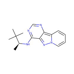 C[C@H](Nc1ncnc2c1nn1ccccc21)C(C)(C)C ZINC000653738032