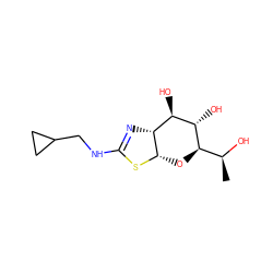 C[C@H](O)[C@H]1O[C@@H]2SC(NCC3CC3)=N[C@@H]2[C@@H](O)[C@@H]1O ZINC000167567997