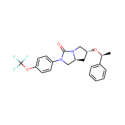 C[C@H](O[C@@H]1C[C@H]2CN(c3ccc(OC(F)(F)F)cc3)C(=O)N2C1)c1ccccc1 ZINC000096168526