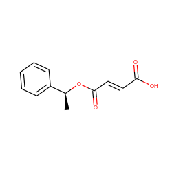 C[C@H](OC(=O)/C=C/C(=O)O)c1ccccc1 ZINC000071331229