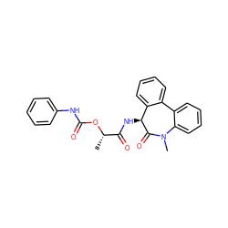 C[C@H](OC(=O)Nc1ccccc1)C(=O)N[C@@H]1C(=O)N(C)c2ccccc2-c2ccccc21 ZINC000028824869