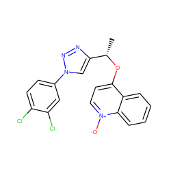 C[C@H](Oc1cc[n+]([O-])c2ccccc12)c1cn(-c2ccc(Cl)c(Cl)c2)nn1 ZINC000043017914