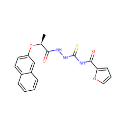 C[C@H](Oc1ccc2ccccc2c1)C(=O)NNC(=S)NC(=O)c1ccco1 ZINC000002751868