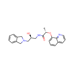 C[C@H](Oc1cccc2cccnc12)C(=O)NC[C@H](O)CN1Cc2ccccc2C1 ZINC000217086105