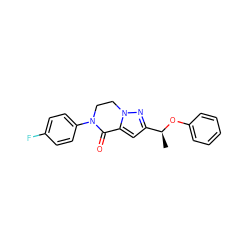 C[C@H](Oc1ccccc1)c1cc2n(n1)CCN(c1ccc(F)cc1)C2=O ZINC000205367401