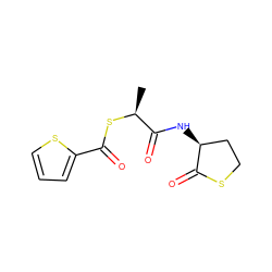 C[C@H](SC(=O)c1cccs1)C(=O)N[C@H]1CCSC1=O ZINC000000004382