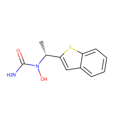 C[C@H](c1cc2ccccc2s1)N(O)C(N)=O ZINC000000896731