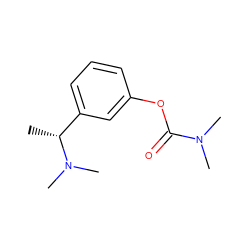 C[C@H](c1cccc(OC(=O)N(C)C)c1)N(C)C ZINC000013492194