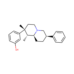 C[C@H]1[C@@H]2CC[C@H](c3ccccc3)CN2CC[C@@]1(C)c1cccc(O)c1 ZINC000035075161