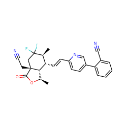 C[C@H]1[C@H](/C=C/c2ccc(-c3ccccc3C#N)cn2)[C@@H]2[C@@H](C)OC(=O)[C@]2(CC#N)CC1(F)F ZINC001772639370