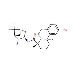 C[C@H]1[C@H](NC(=O)[C@@]2(C)CCC[C@]3(C)c4cc(O)ccc4CC[C@@H]23)C[C@@H]2C[C@H]1C2(C)C ZINC000028527081