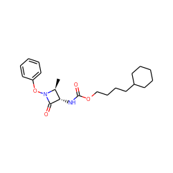 C[C@H]1[C@H](NC(=O)OCCCCC2CCCCC2)C(=O)N1Oc1ccccc1 ZINC001772612076