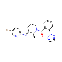 C[C@H]1[C@H](Nc2ccc(Br)cn2)CCCN1C(=O)c1ccccc1-n1nccn1 ZINC000218476962