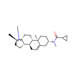 C[C@H]1[C@H]2CC[C@H]3[C@@H]4CC=C5C[C@@H](N(C)C(=O)C6CC6)CC[C@]5(C)[C@H]4CC[C@]23CN1C ZINC000035826920