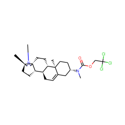 C[C@H]1[C@H]2CC[C@H]3[C@@H]4CC=C5C[C@@H](N(C)C(=O)OCC(Cl)(Cl)Cl)CC[C@]5(C)[C@H]4CC[C@]23CN1C ZINC000013983247