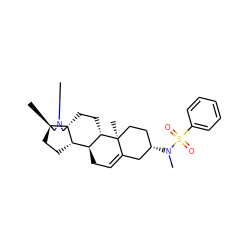 C[C@H]1[C@H]2CC[C@H]3[C@@H]4CC=C5C[C@@H](N(C)S(=O)(=O)c6ccccc6)CC[C@]5(C)[C@H]4CC[C@]23CN1C ZINC000035802365