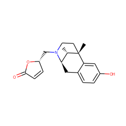 C[C@H]1[C@H]2Cc3ccc(O)cc3[C@@]1(C)CCN2C[C@@H]1C=CC(=O)O1 ZINC000100648124