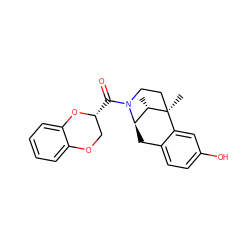 C[C@H]1[C@H]2Cc3ccc(O)cc3[C@]1(C)CCN2C(=O)[C@@H]1COc2ccccc2O1 ZINC000197899463