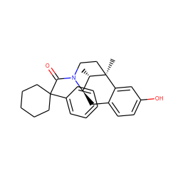 C[C@H]1[C@H]2Cc3ccc(O)cc3[C@]1(C)CCN2C(=O)C1(c2ccccc2)CCCCC1 ZINC000201098999