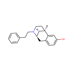 C[C@H]1[C@H]2Cc3ccc(O)cc3[C@]1(C)CCN2CCc1ccccc1 ZINC000001481896