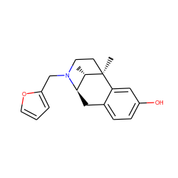 C[C@H]1[C@H]2Cc3ccc(O)cc3[C@]1(C)CCN2Cc1ccco1 ZINC000013823426