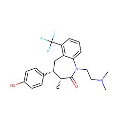 C[C@H]1C(=O)N(CCN(C)C)c2cccc(C(F)(F)F)c2C[C@H]1c1ccc(O)cc1 ZINC000013450744